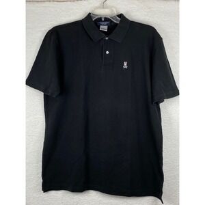 Psycho Bunny Mens Black Pima Cotton Short Sleeve Polo Shirt Size 9 XXL RN125028